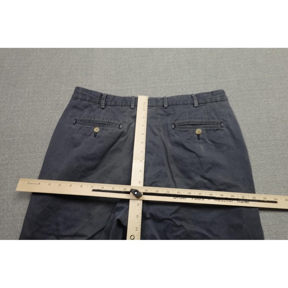 Peter Millar Chino Pants Mens 36x30 Blue Pima Cotton Straight Golf Preppy - Picture 7 of 10
